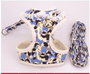 Comfortable Bow Tie Striped Dog Leash With Bells - Available In Multiple Colors And Sizes